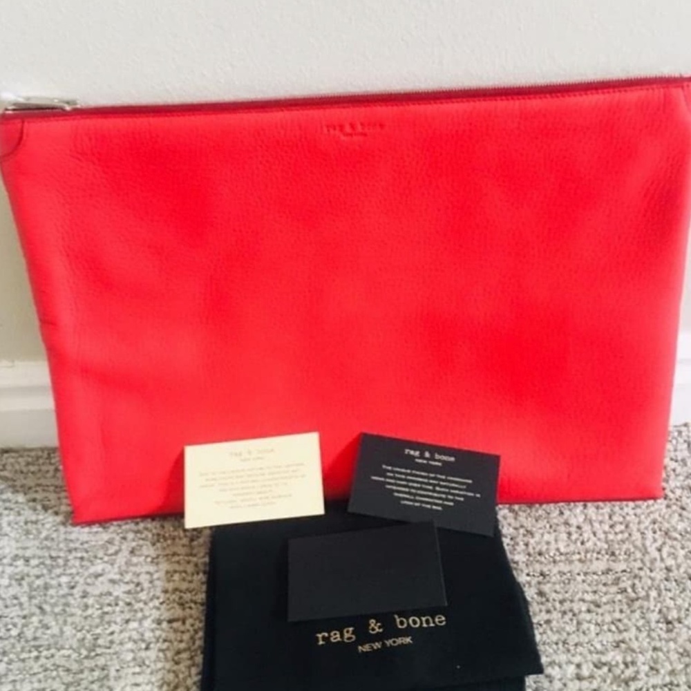 New Authentic Rag & Bone Large Leather Pouch